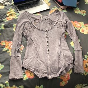 Free people long sleeve shirt
